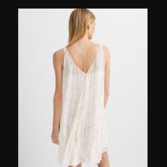 NWT Club Monaco White Windowpane Dress, Sz 6 - Picture 3 of 13